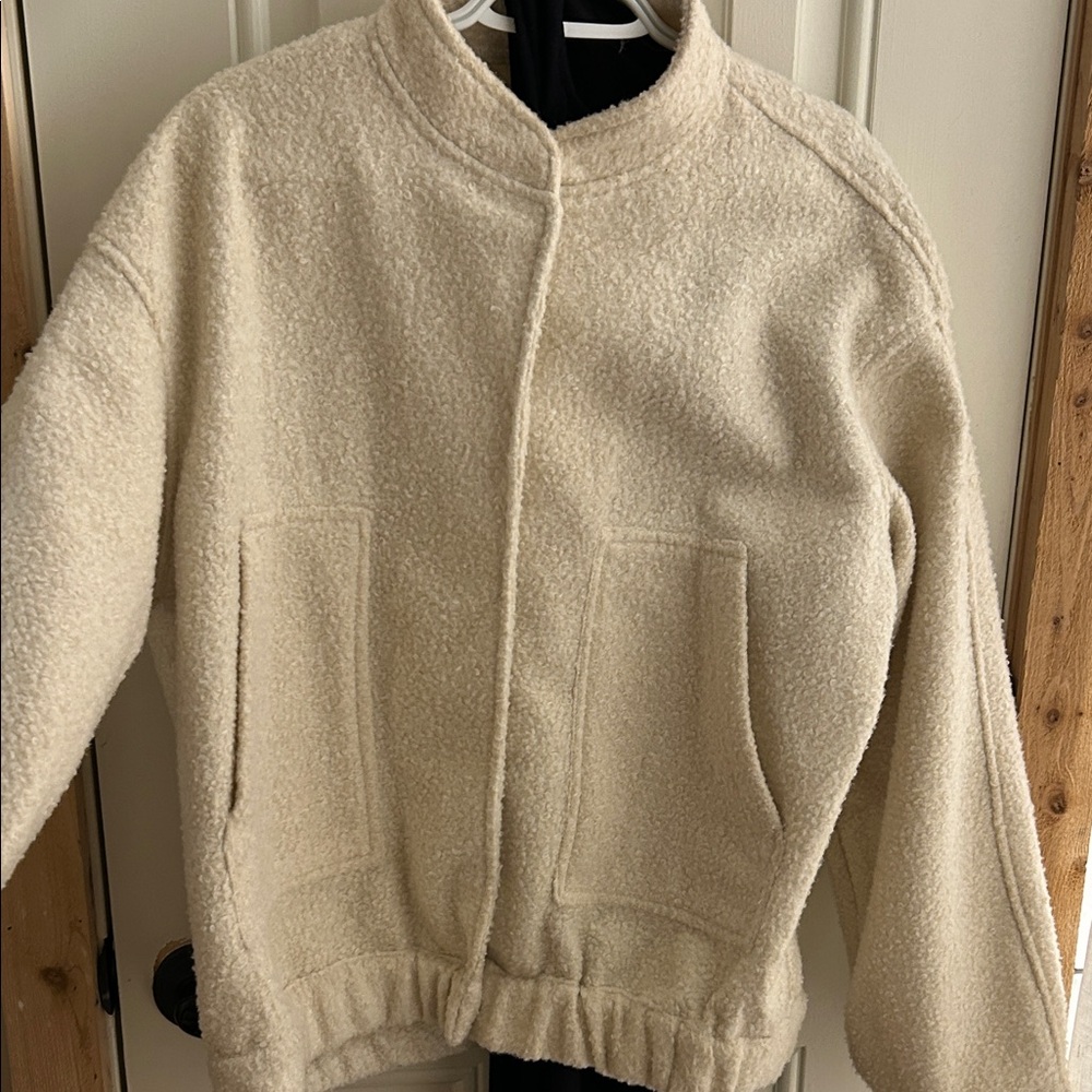 Cream Sherpa Jacket